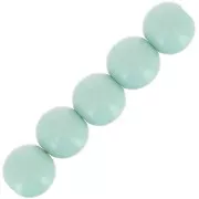 4mm Opaque resin bead - Verdigris x15