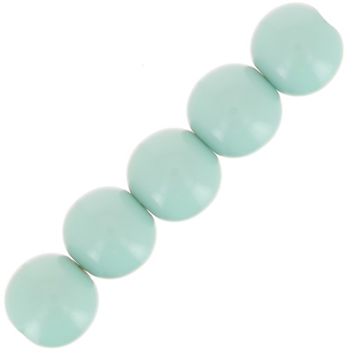 4mm Opaque resin bead - Verdigris x15