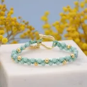 4mm Opaque resin bead - Baby Blue x15