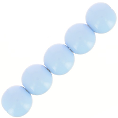 4mm Opaque resin bead - Sky Blue x15