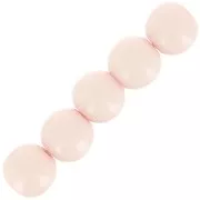 4mm Opaque resin bead - Powder Pink x15