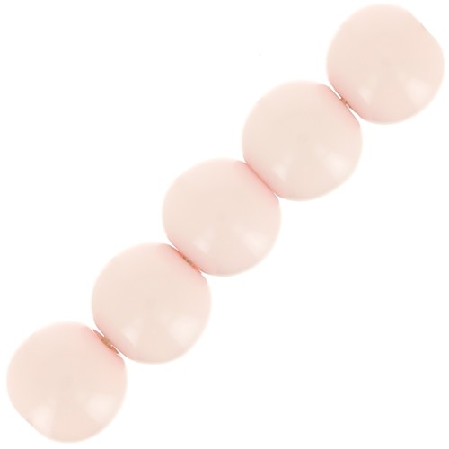4mm Opaque resin bead - Powder Pink x15