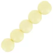 6mm Opaque resin bead - Pastel Green x10