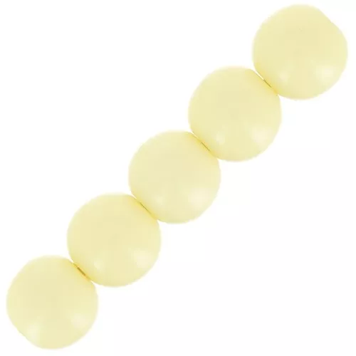 6mm Opaque resin bead - Pastel Green x10