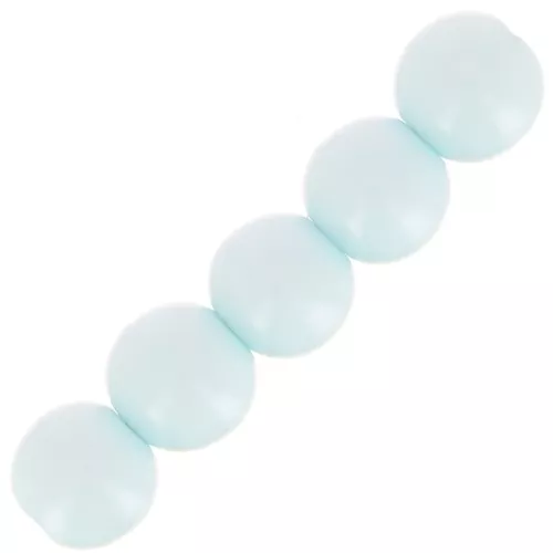 6mm Opaque resin bead - Light Blue x10