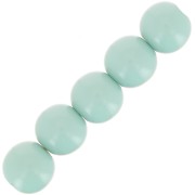 6mm Opaque resin bead - water greenx10