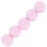 6mm Opaque resin bead - Pink x10