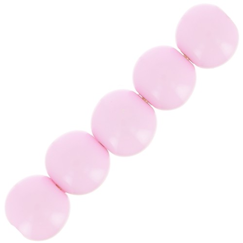 6mm Opaque resin bead - Pink x10