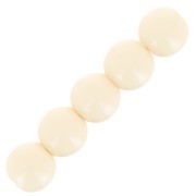 6mm Opaque resin bead - Beige x10|raw }}