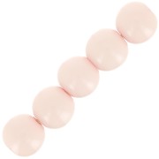 6mm Opaque resin bead - powder rose x10|raw }}