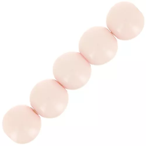 6mm Opaque resin bead - powder rose x10