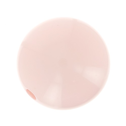 8mm Opaque resin bead - powder rose x1