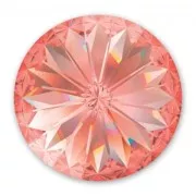 PureCrystal 1122 Rivoli Round Stone 14mm Rose Peach