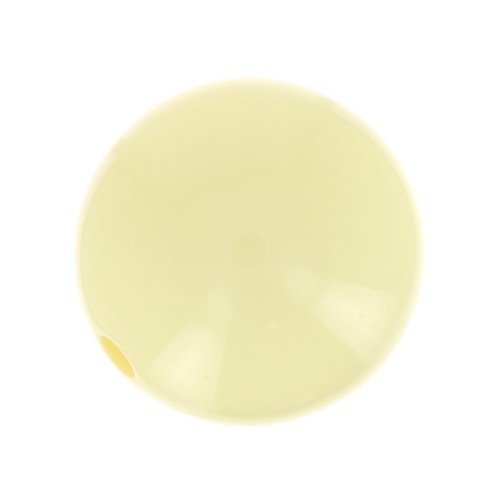 10mm Opaque resin bead - Pastel yellow x1