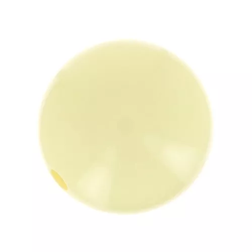 10mm Opaque resin bead - Pastel yellow x1