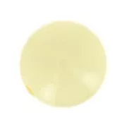 Perle en résine opaque 14 mm - Jaune pastel x1