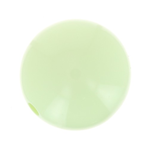 14mm Opaque resin bead - Pastel greenx1