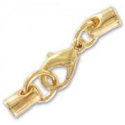 Lace holder clasp 3mm fine Gold plated x1