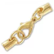 Lace holder clasp 3mm fine Gold plated x1