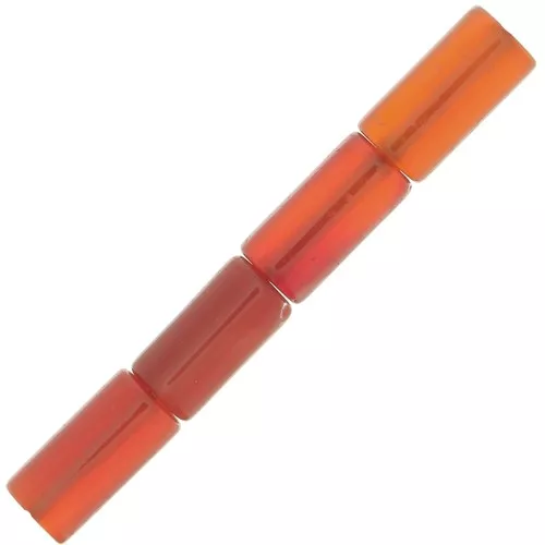 10x5mm Gemstone dyed Tube Beads - Reg agate x5