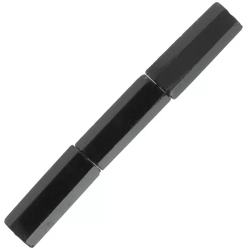 15x5mm Gemstone tube faceted beads - Black onyx x5