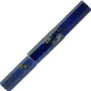 15x5mm Gemstone tube faceted beads - Lapis lazuli x5|raw }}