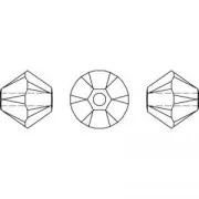 PureCrystal 5328 Bicone 10mm Crystal x1