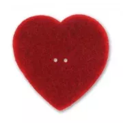 Felt Heart 40mm Red x1