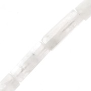 15x5mm Faceted gemstone tube beads - Moonstone x5