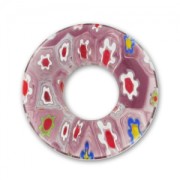 Millefiori Donuts 22mm Lilas x1