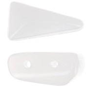 5x8mm Vexolo Glass beads - Alabaster x30