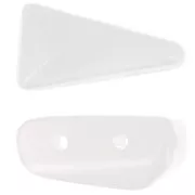 5x8mm Vexolo Glass beads - Alabaster x30