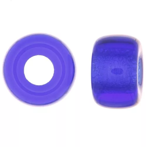 Large hole beads - Pony Beads 6 mm - Preciosa - Sapphire x15
