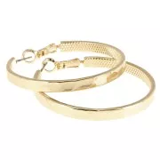 Hammered Creoles 40 mm - Gold x2