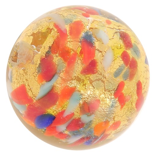 Round Murano 10mm Arlequin x1