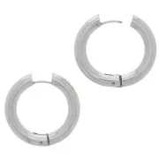 Thick 30mm Round Wire Dormeuses - Stainless Steel x2