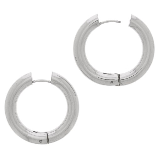 Thick 30mm Round Wire Dormeuses - Stainless Steel x2