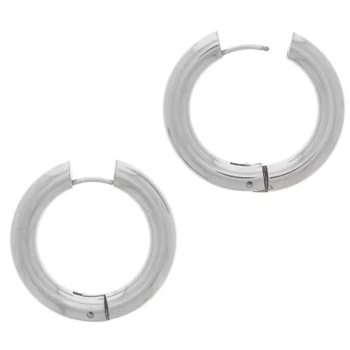 Thick 30mm Round Wire Dormeuses - Stainless Steel x2