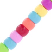 Large hole beads - Pony beads - 9x6 mm Multicolor x50|raw }}