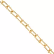 Fancy chain 9 mm - Gold x1m