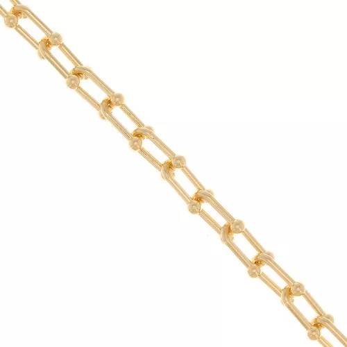 Fancy chain 9 mm - Gold x1m