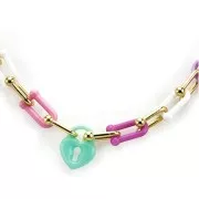 Fancy chain 9 mm - Gold x1m