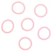 Silicone Rings for Eyeglass Clips - Pink x10