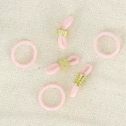 Silicone Rings for Eyeglass Clips - Pink x10