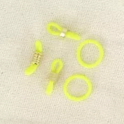 Silicone Rings for Eyeglass Clips - Yellow x10