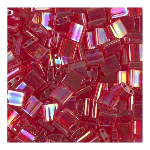 Miyuki Tila Beads 5x5x1.9 mm TL-0254 - Transparent Red AB x10g
