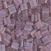 Miyuki Tila Beads 5x5x1.9 mm TL-0142FR - Mat Tr Smoky Amethyst AB