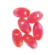 Long Magatama Miyuki 4x7mm LMA-140FR - Mat Tr Red Orange AB x10g|raw }}