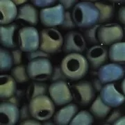 Toho Seed beads 11/0 TO11R84F - Frosted Metallic Iris Green/Brow
