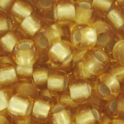 Toho Seed beads 11/0 TO11R22BF - Silver Lined Frosted Topaz